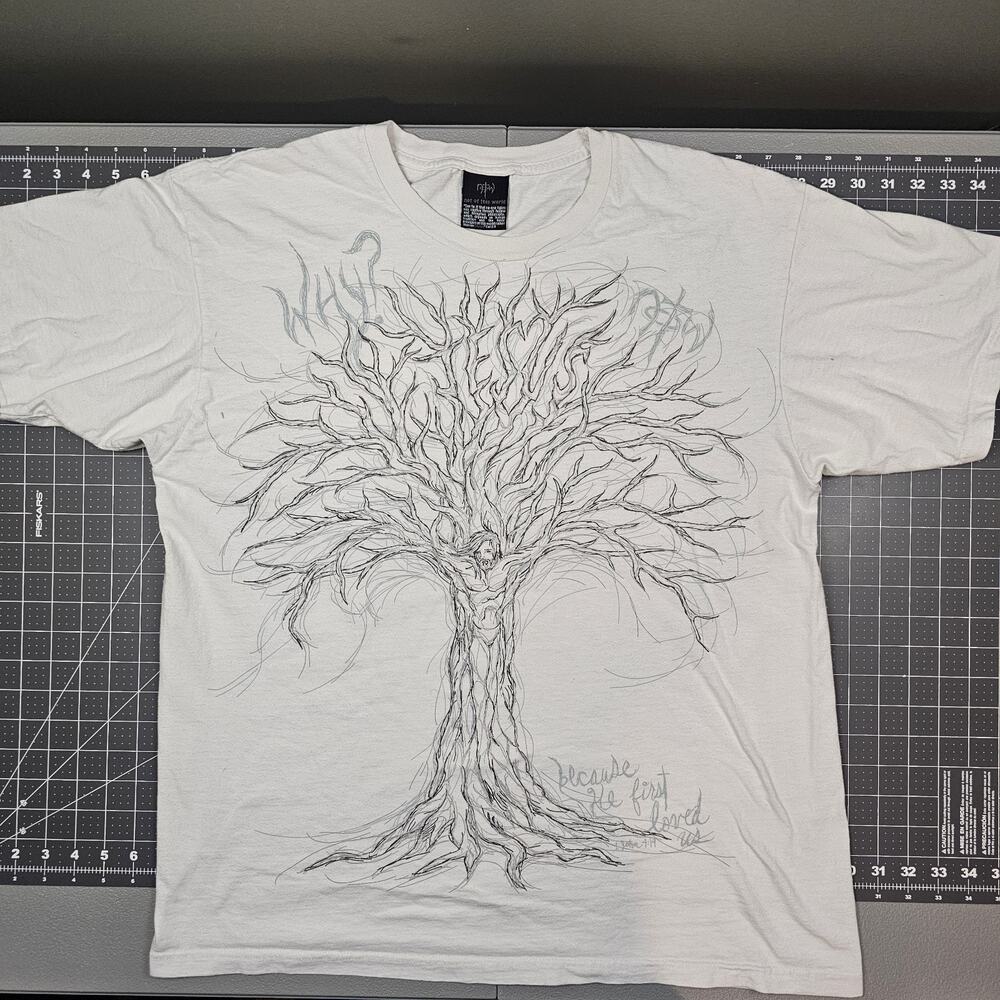 Not Of This World Jesus Tshirt XL Tree Life John 4:19 Streetwear Skater Religion